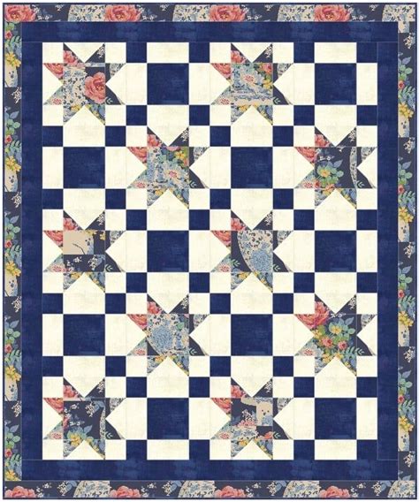 Free 3 Yard Quilt Pattern Sawtooth Star Artofit