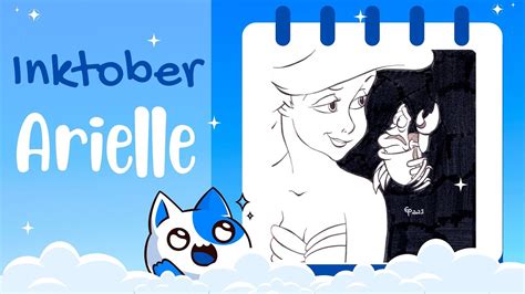 INKTOBER52 Arielle Sebastian Disney Speed Drawing Painting 14