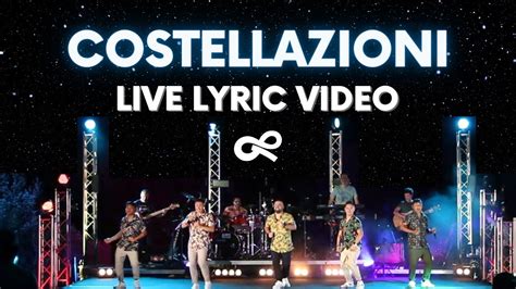 Gen Rosso Costellazioni Constellations Live Lyric Video Youtube