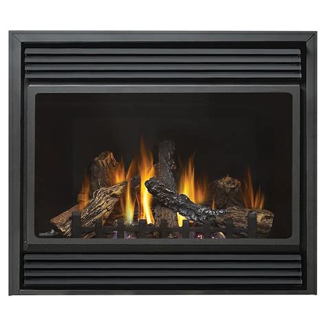 37.5-in Direct Vent Black Corner Natural Gas Fireplace at Lowes.com