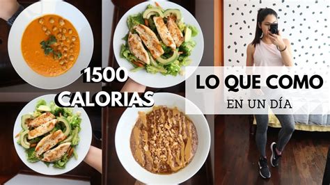 Lo Que Como En Un DÍa 1500 Calorias Michela Perleche Youtube