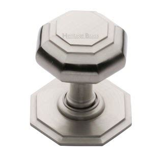 Heritage V890 Centre Door Knob Satin Nickel Broughtons Lighting