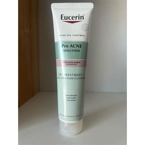 EUCERIN ProAcne Solution 3X Gel To Foam Cleanser 150ml Shopee Thailand