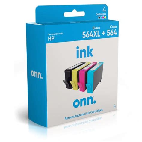 Onn Hp 564xl564 Black High Yield Cyan Magenta Yellow Inkjet Cartridges 4 Pack Reviews Home