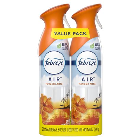 Febreze Odor Eliminating Air Freshener Spray Hawaiian Aloha Ct