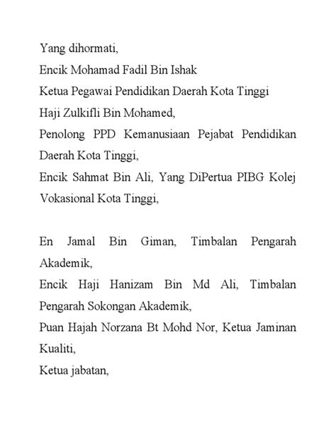 Teks Ucapan Pengarah Hari Raya Asrama Pdf