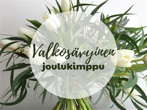 Kukkakauppa Tähkä Kausituotteet Kimppu Valkosävyinen