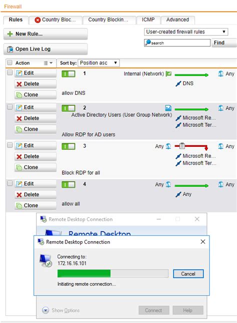 Active Directory Authentication And Firewall Rules Network Protection