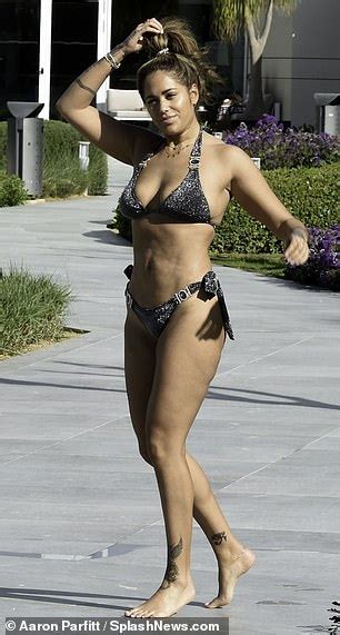 Malin Andersson Wows In A Glittering Black Bikini In Spain After Slamming Body Shaming Trolls