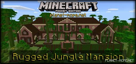 Карта Rugged Jungle Mansion Карты для Minecraft Pe
