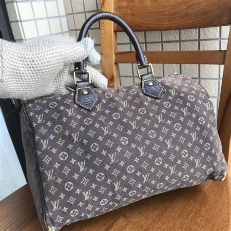 Lv 路易威登 Louis Vuitton Monogram Mini Lin Speedy 30 Handbag Boston Bag