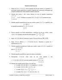 Geometria Anal Tica Retas E Planos Exerc Cios Docsity