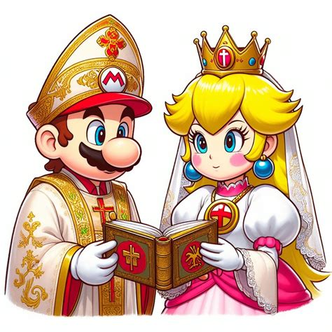 Mario and Peach Orthodox Wedding by SpongebobNintendo20 on DeviantArt