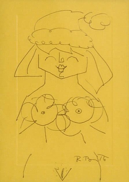 Untitled Portrait Drawing By Romero Britto For Sale On Art Brokerage