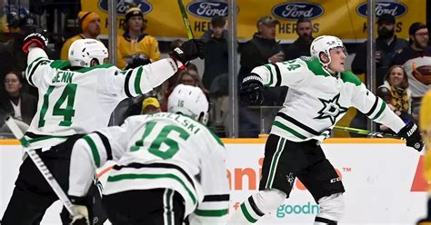 Last Minute Goal From Roope Hintz Lifts Stars To Thrilling Road Win