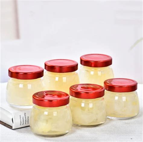 50ml 75ml 100ml Glass Jars For Jams Jam Glass Jar With Lid Special Shape Empty Glass Jar With