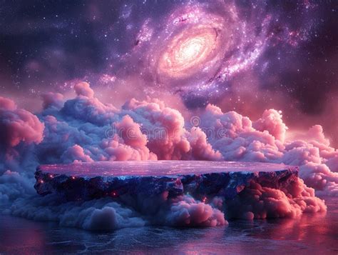 black  display platform space  moon podium background galaxy