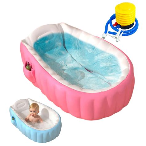 Banheira Inflável Para Bebê - Banheira Inflável Infantil Viagem Cadeira de Banho Para Bebe PVC ...