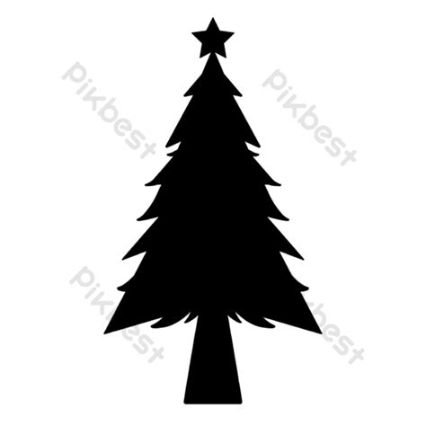 Christmas Tree Silhouette Png Images Psd Free Download Pikbest