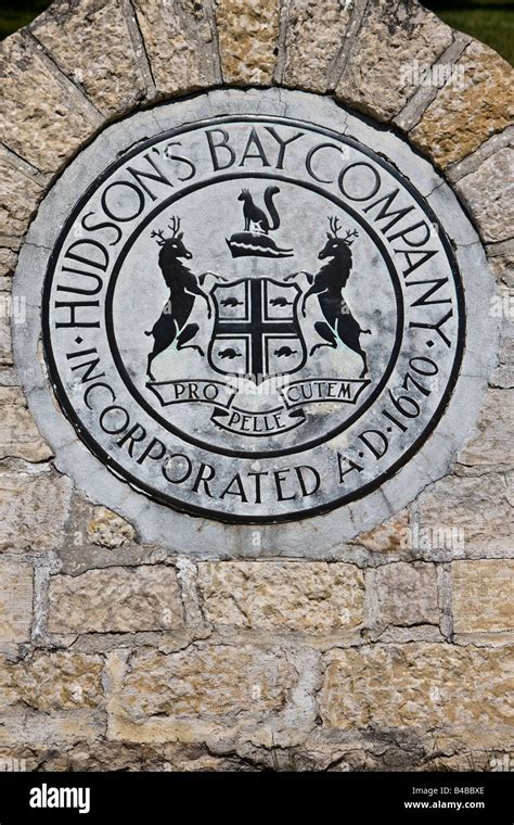 Sign Hudson Bay Company Incorporated Ad 1670 At Lower Fort Garry A