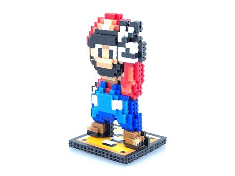 Mario Figure 3D Perler Beads Super Mario World SNES | Etsy