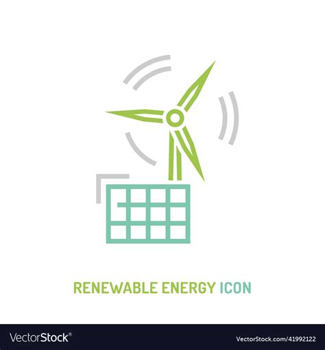 Renewable Energy Source Icon Sign Royalty Free Vector Image