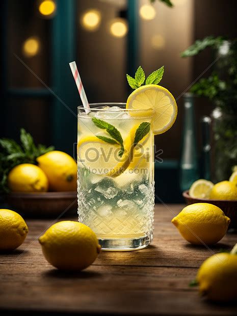 A Glass Of Delicious Lemonade Symphony Of Flavors The Zesty Tang Of Freshly Squeezed Lemons ...