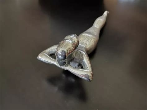 VINTAGE NASH 1950S FLYING NUDE GODDESS WOMAN HOOD ORNAMENT CHROME 75 98 PicClick UK