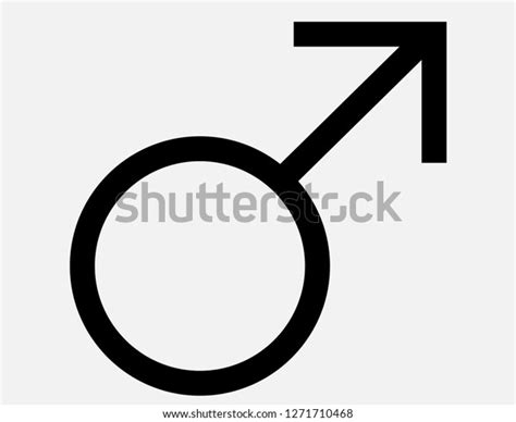 Male Sex Icon Gender Male Symbol Stock Vector Royalty Free 1271710468 Shutterstock