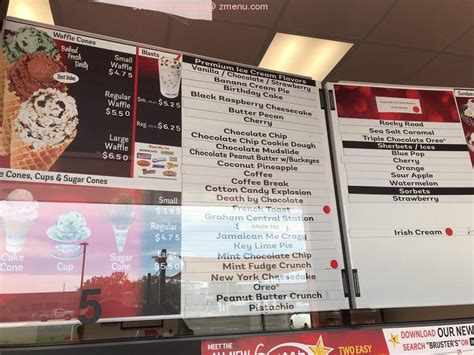 Online Menu Of Brusters Real Ice Cream Restaurant Huntington Beach
