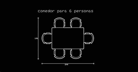 Comedor Rectangular Bloque Autocad Dwg Con 6 Sillas Dwgautocad Porn