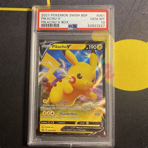 Pok Mon Tcg Pikachu V Swsh Black Star Promos Swsh Holo Promo Values