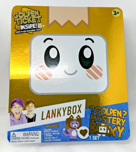 LankyBox Golden Mystery Boxy Golden Ticket Lanyard Pop It Figures