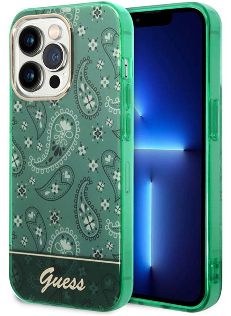 005118 Чехол GUESS для iPhone 14 Pro Max Paisley Electoplated Hard ...