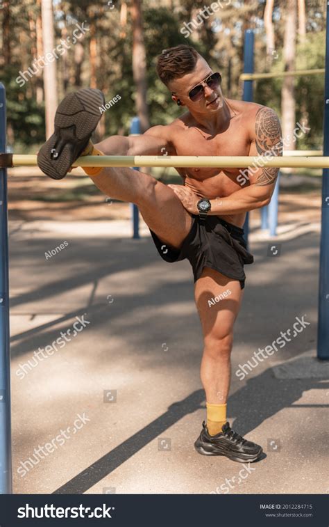 Handsome Athlete Man Naked Muscular Body Stock Photo Shutterstock