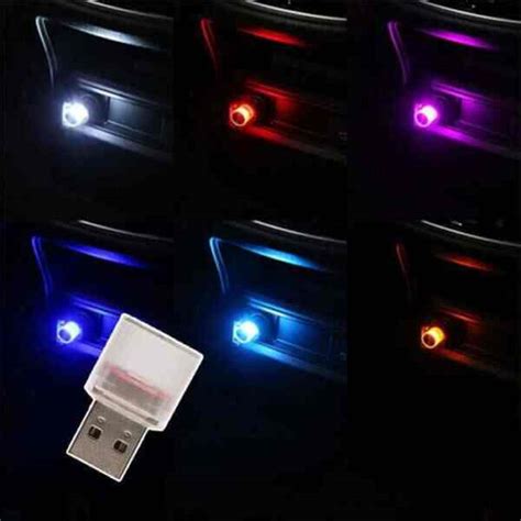 USB Led Car Interior Lights Car Mini USB LED Ambient Decorative AutoMods