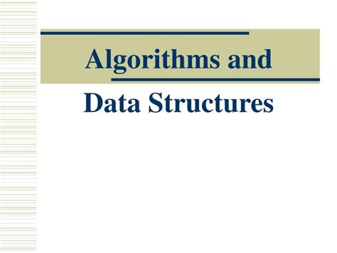 Ppt Algorithms And Data Structures Powerpoint Presentation Free Download Id5583367