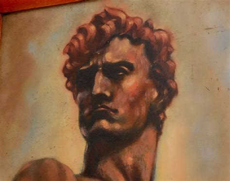 Italian Male Nude Painting By Artist Falfavino For Sale At 1stDibs