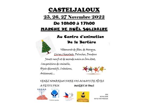 Marché de Noël solidaire Casteljaloux