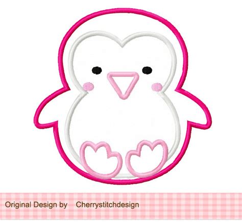 Penguin Baby Penguin Machine Embroidery Applique Design 4x4 Etsy
