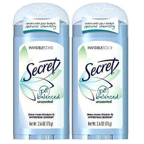 Secret Invisible Solid Antiperpirant Deodorant Unscented 26 Oz