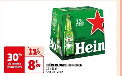 Promo Bi Re Blonde Heineken Chez Auchan Icatalogue Fr