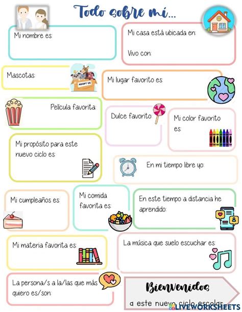 Todo Sobre Mí Interactive Exercise For Secundaria Map Map Screenshot