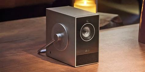 LG CineBeam Qube 4K Projector CES 2024 Unveil | Hypebeast
