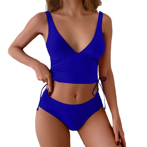 Msjuheg Bikinis Set High Waisted Swimsuits For Women Thong Bikini Sets For Women Peplum