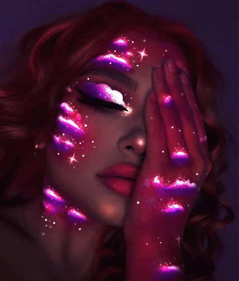 Artist Expresses Her Vibrant Creativity With Colorful Neon Makeup