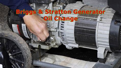 How To Change The Oil On A Briggs Stratton Generator YouTube