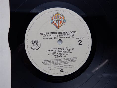 Sex Pistols セックス ピストルズ Never Mind The Bollocks Here s The Sex Pistols LP Warner Bros Records