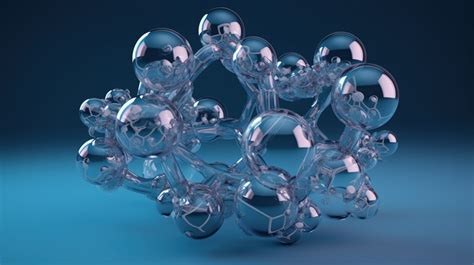 Molecular Structure In Transparent Glass Backgrounds  Free