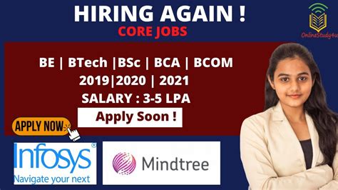 Infosys Mindtree Off Campus Hiring Hiring Again Batch